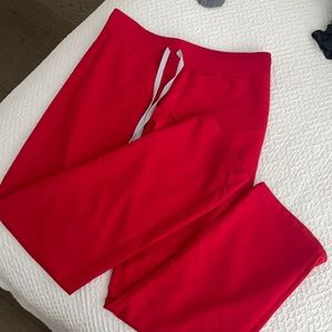 FIGS Livingston basic scrub pants RED